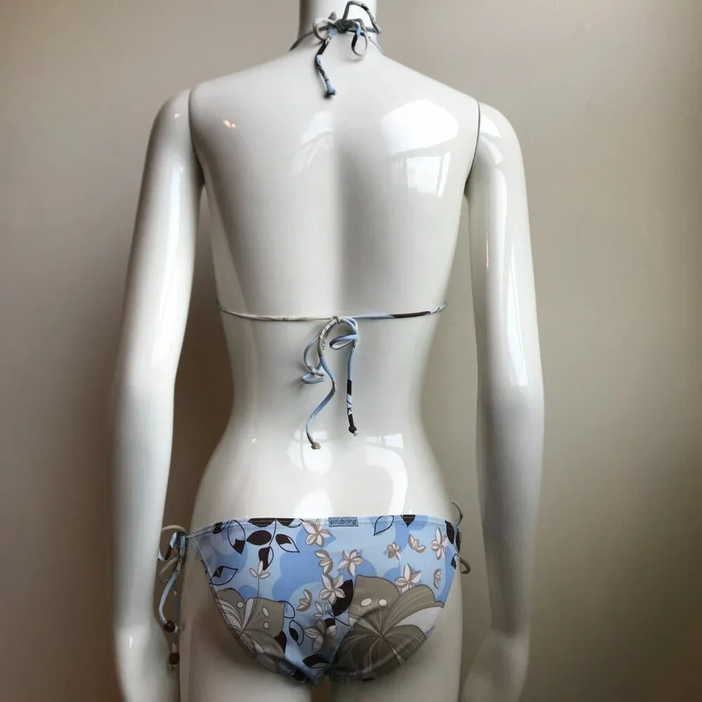 Billabong surf blue sky printed bikini top set - Picture 7 of 9